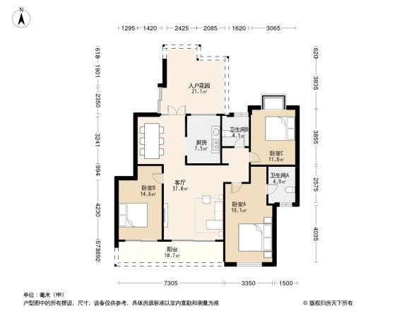 湘江世纪城望江苑户型图