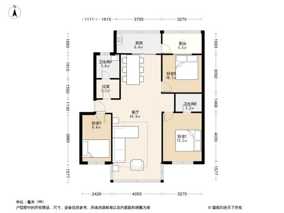 宝兴花园户型图