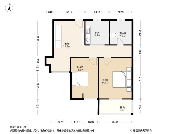 绿地玲珑寓户型图