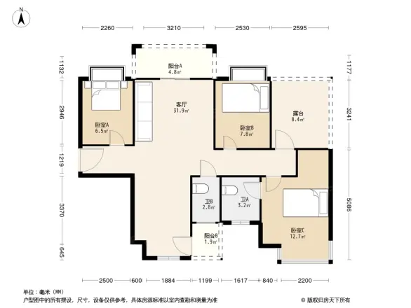 海普四季绿城户型图