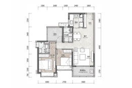 时代印记2室2厅1厨2卫建面89.00㎡