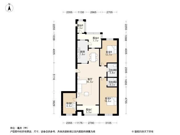艺品枫景户型图