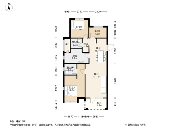 重庆富力湾户型图图片