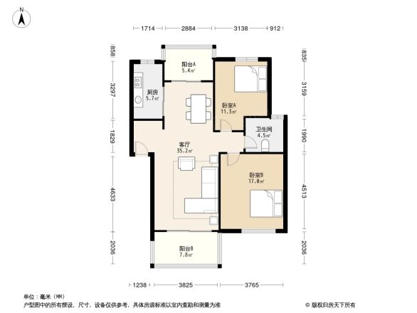美兰湖畔雅苑户型图