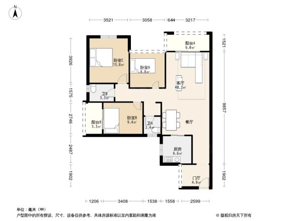 东葛汇贤居户型图