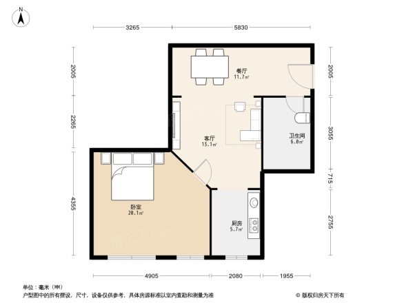 青岛远洋公馆户型图图片