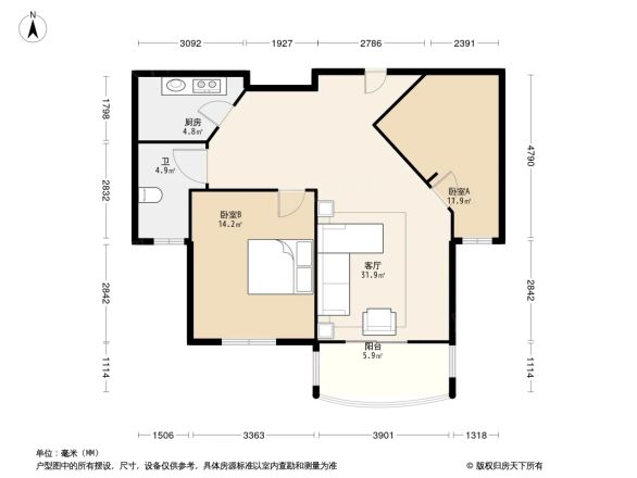 香江大厦户型图