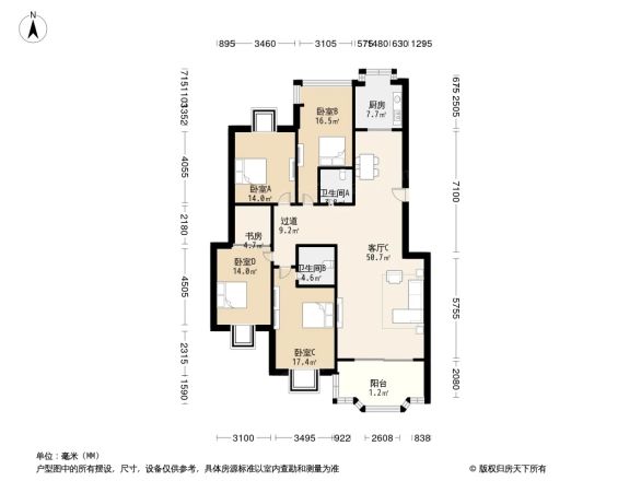 桃花源居户型图