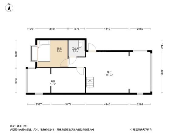 民航荣城家属院户型图