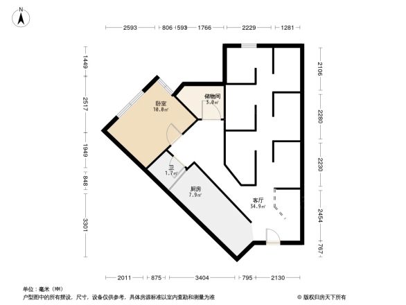 国贸中心住宅户型图