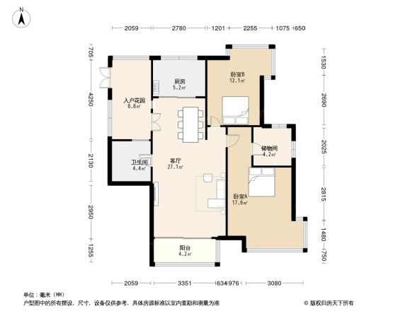 湘江世纪城星江苑户型图