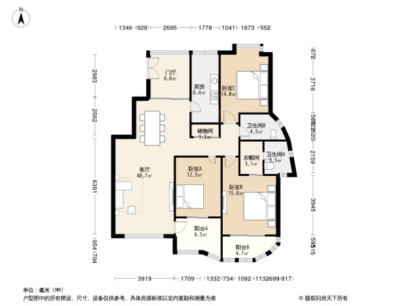 金色江南四期户型图
