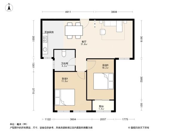 巧克力空间户型图