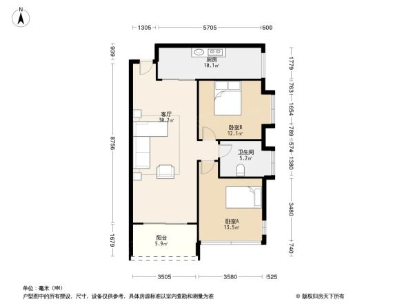 振业青秀山1号户型图