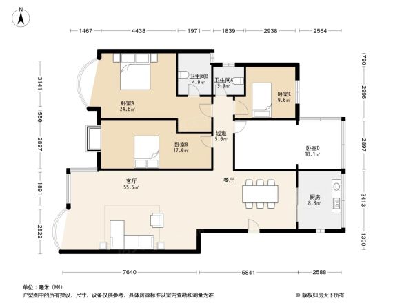 桃源高级公寓户型图