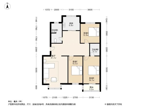 世纪嘉园(涿州)户型图