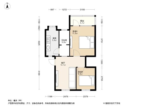 昌北财大宿舍户型图