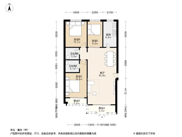 绿岛花园户型图