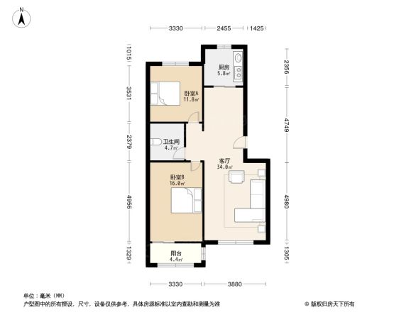 世纪嘉园(涿州)户型图