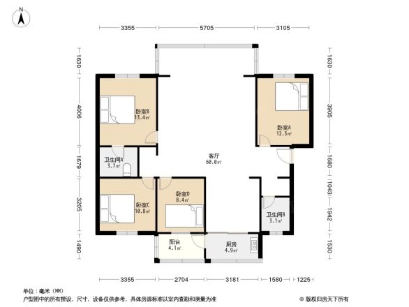 宝兴花园户型图