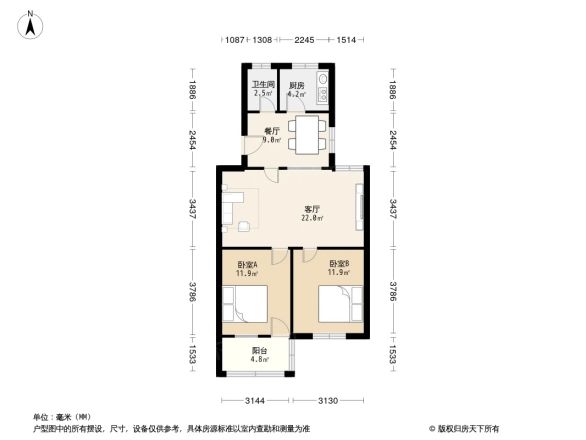 谊苑小区户型图