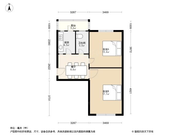 哈药小区(南岗)户型图
