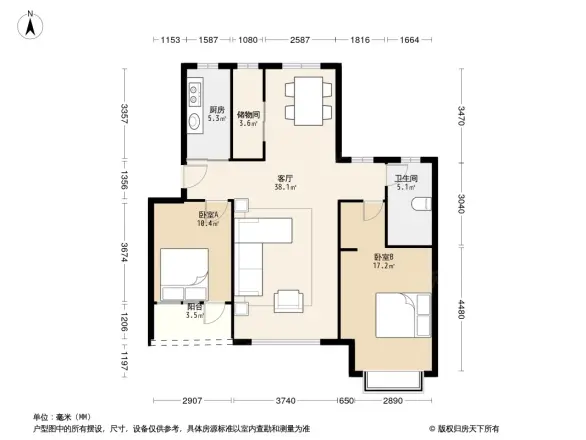福邸金海翠林户型图