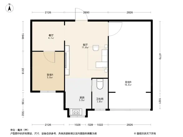 校厂北小区户型图