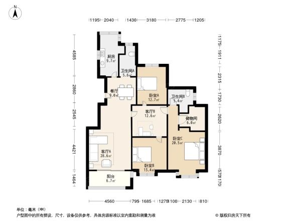 海波金桂苑户型图