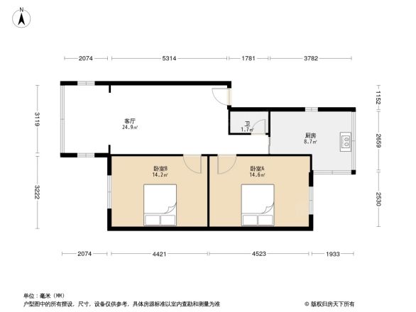 白龙苑户型图