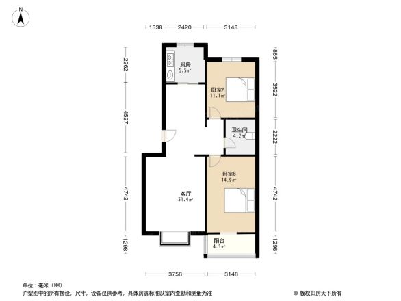 世纪嘉园(涿州)户型图