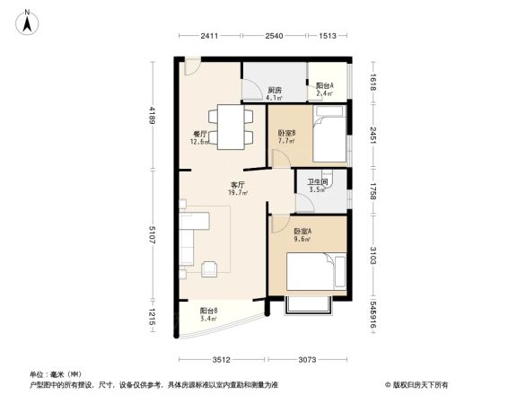 印象首日封户型图