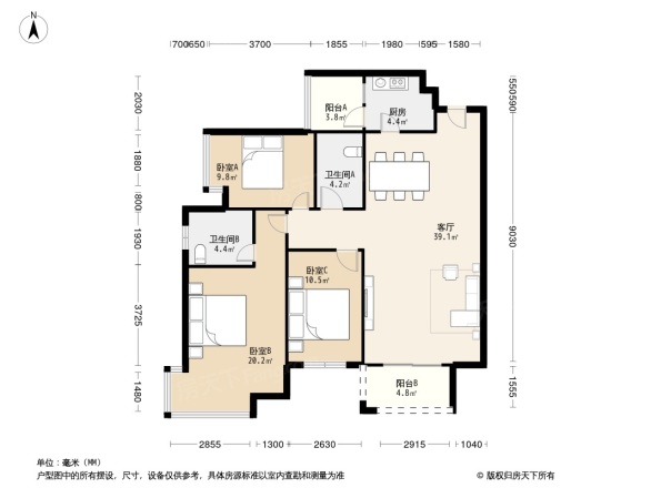 江宇都会明珠户型图图片