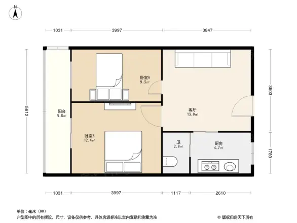 校厂北小区户型图