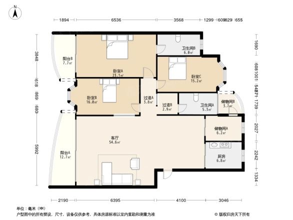 宝海高级公寓户型图
