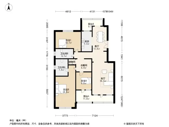 香山美墅户型图