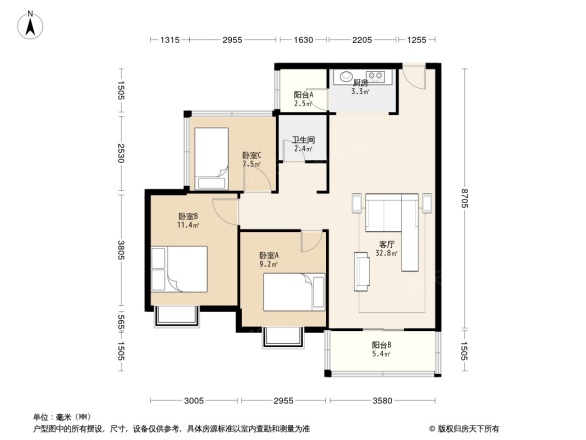 海普四季绿城户型图