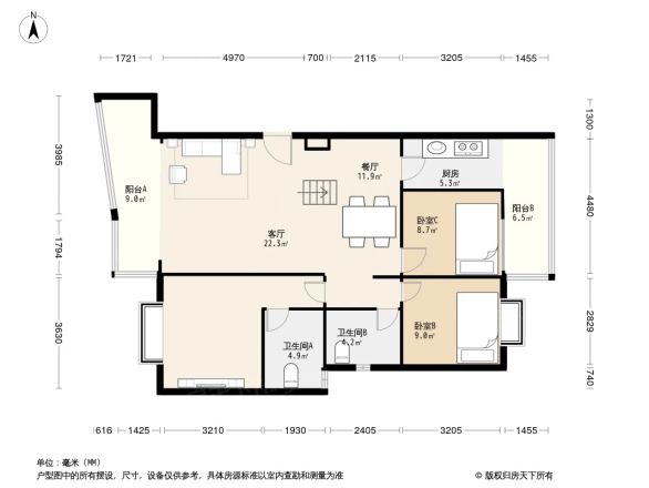 印象首日封户型图