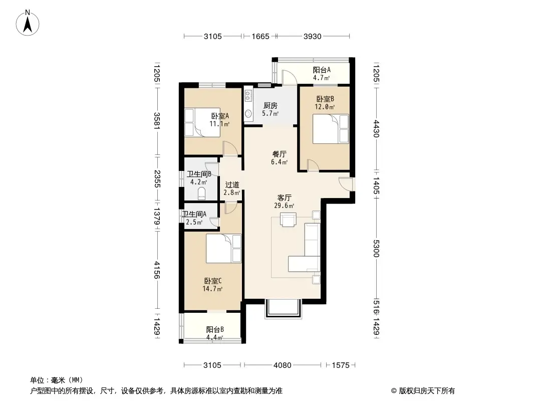 保定丽景华庭户型图图片