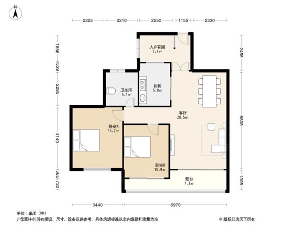 湘江世纪城星江苑户型图