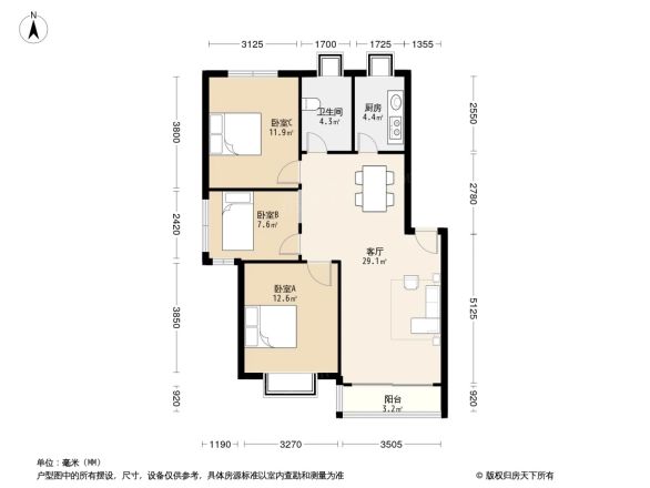 姜家庄小区户型图