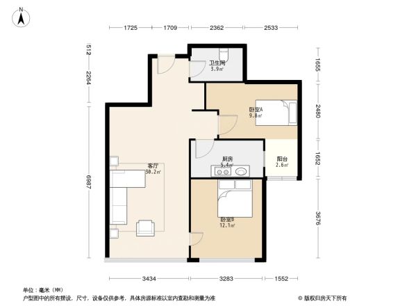 裕龙檀顶山户型图
