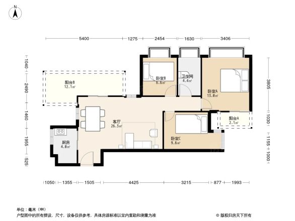骋望壹品峯户型图