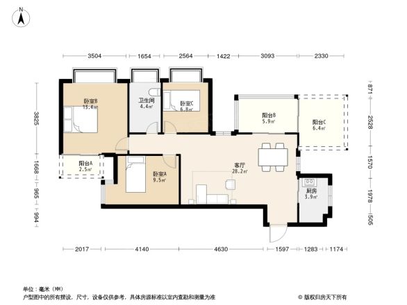 骋望壹品峯户型图