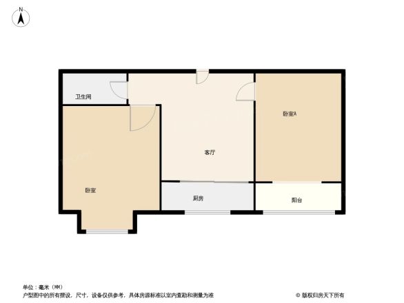 新世纪花园B区户型图