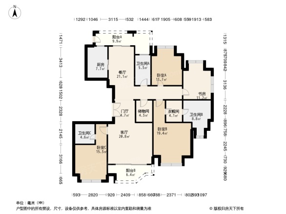 国浩长风汇都户型图