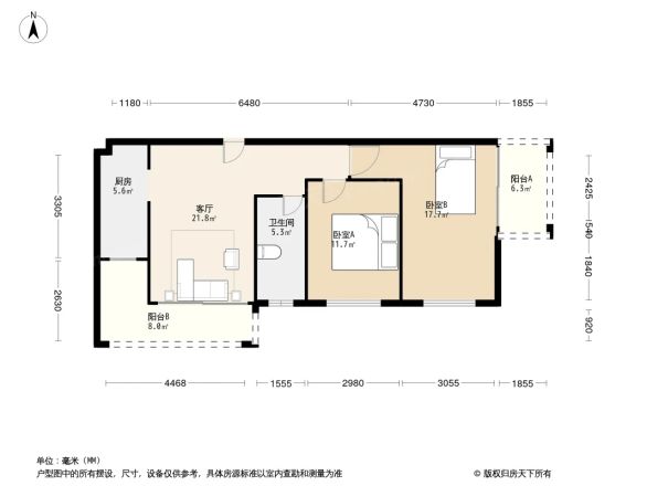 东方城市花园户型图