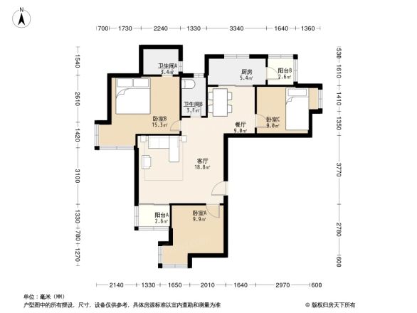 保利香槟花园户型图