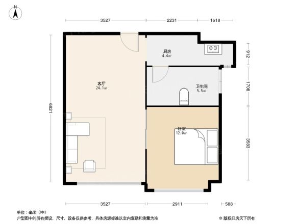 欣北钱江国际广场酒店式公寓户型图