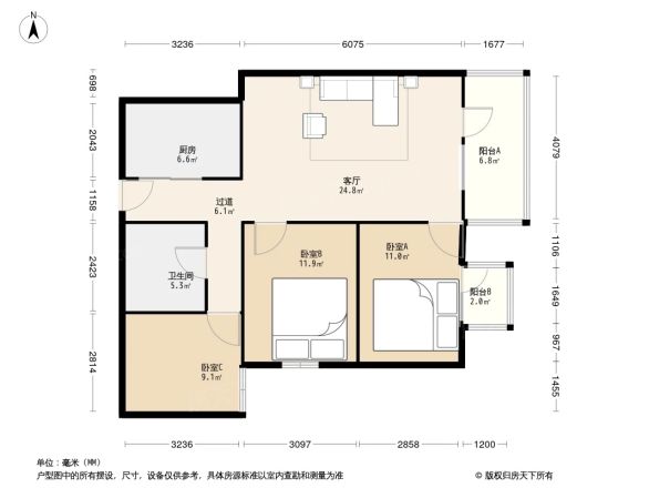 滨江大厦户型图